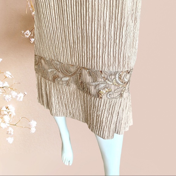 BRIANNA MILAY ALMOND MIDI DRESS. WOMEN’S SIZE 10 - Picture 7 of 12